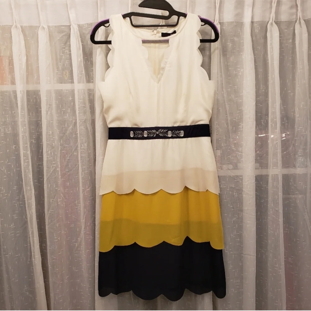 Anthropologie Ryu Sleeveless Dress Jewel Waist Size Small NWT